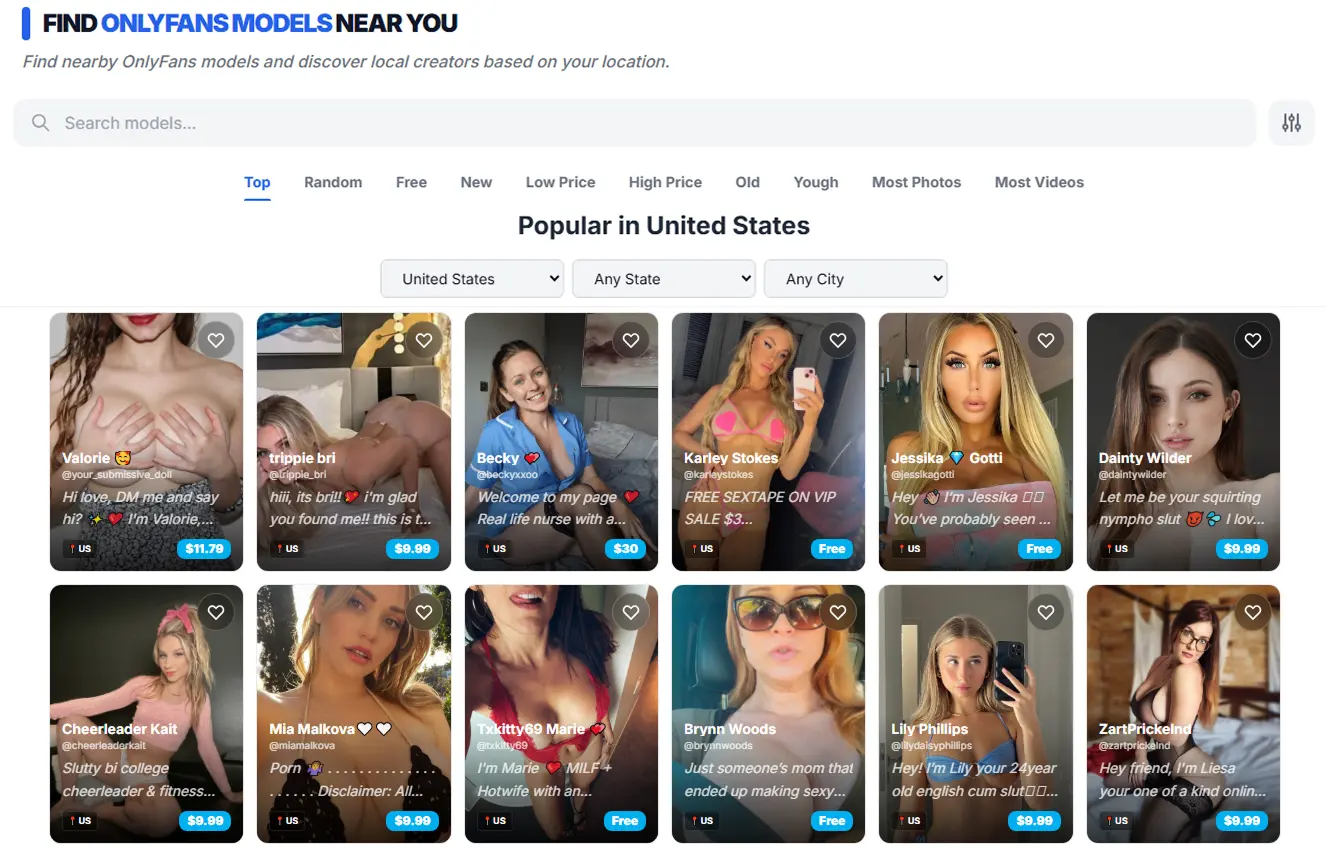 find onlyfans near you